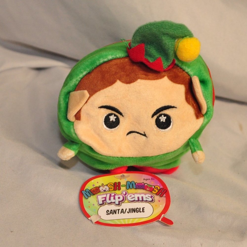 3 for $36 - plush NWT moosh moosh flip 'ems santa & jingle (425w)